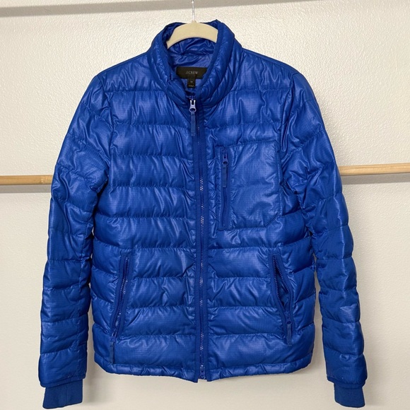 J. Crew Jackets & Blazers - J. Crew‎ Women’s Royal Blue Lightweight Down Puffer Jacket Insulated Size XS